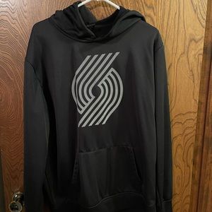 NBA Portland Trailblazers nylon fleece lined hoodie